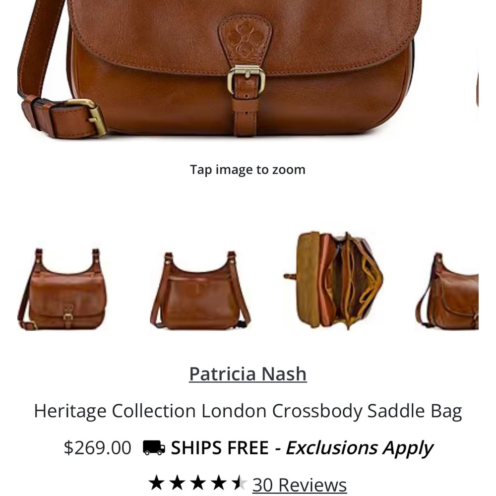 Patricia Nash Heritage Collection Tan Crossbody Bag
